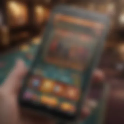 User interface of the Belterra Casino app showcasing game selection