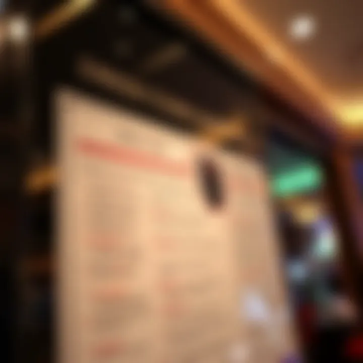 Detail of dress code guidelines displayed at the casino entrance