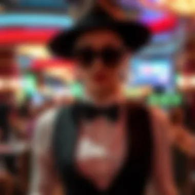 Elegant attire suitable for a casino atmosphere