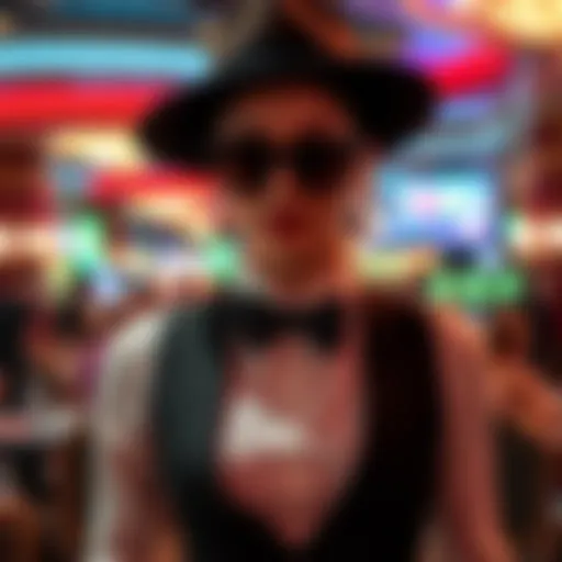 Elegance in Casino Attire Elegant attire suitable for a casino atmosphere