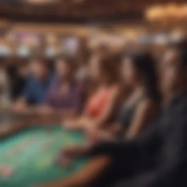 Local community members at a casino event