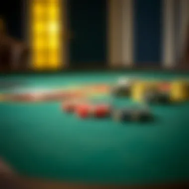 Poker Table Materials and Textures Close-up of poker table materials and textures