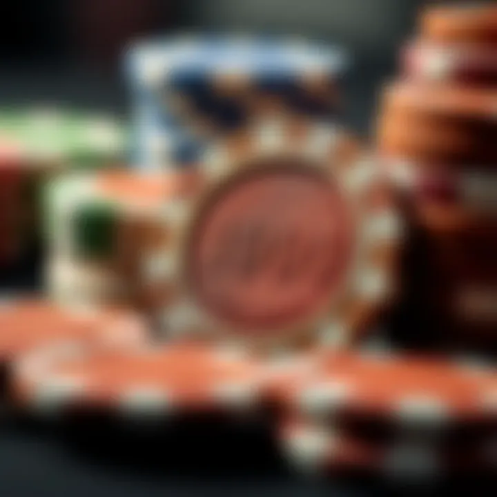 Understanding the Craftsmanship of Clay Poker Chips Close-up view showcasing the texture and design of premium clay poker chips