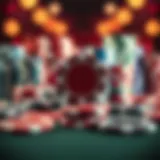 The Aesthetic Appeal of Clay Poker Chips Elegant display of clay poker chips arranged in a vibrant layout