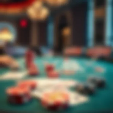 Texas Hold'em Overview An overview of Texas Hold'em poker table with cards and chips