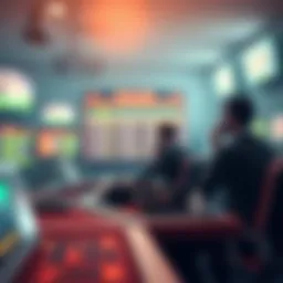 Conceptual illustration of digital wagering platforms