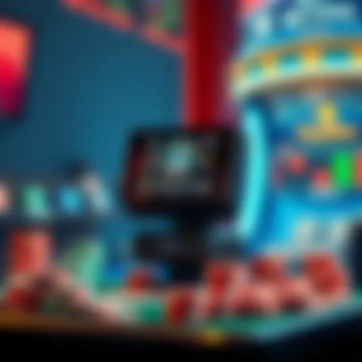 Forms of Internet Gambling Illustration depicting various forms of internet gambling