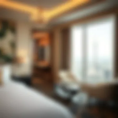 Luxurious hotel room in a Las Vegas hotel without resort fees