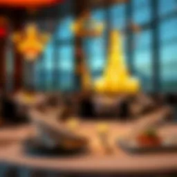 Elegant dining setup at Red Rock Casino