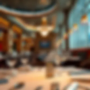 Luxurious Fine Dining Ambiance at Red Rock Casino Luxurious ambiance of fine dining restaurant