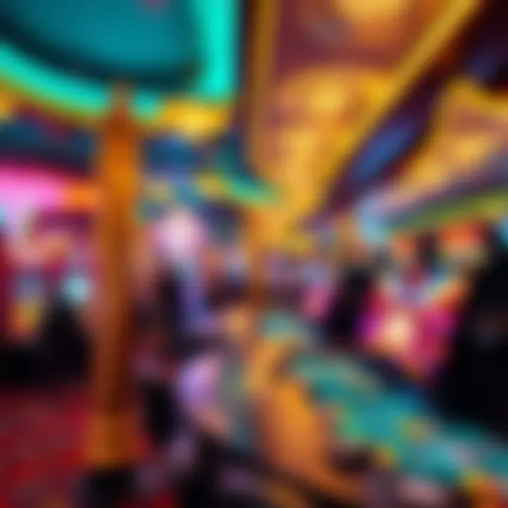 Exciting gaming atmosphere in a casino