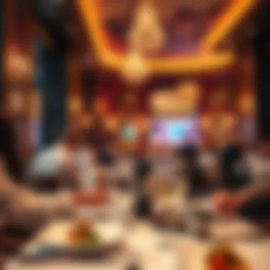 Luxurious dining experience in a top restaurant