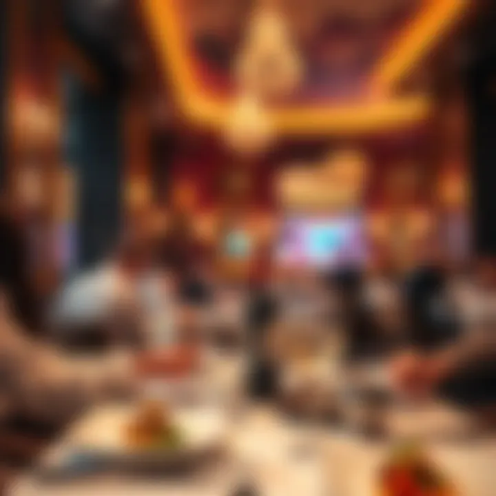 Luxurious dining experience in a top restaurant