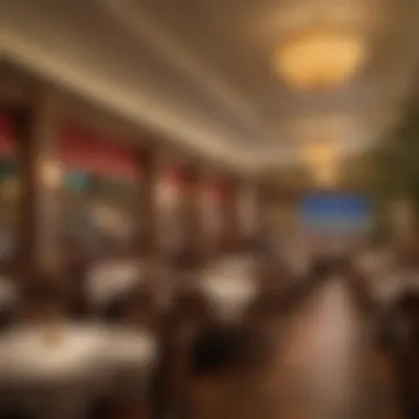 Elegant dining area highlighting the diverse culinary offerings at the casino