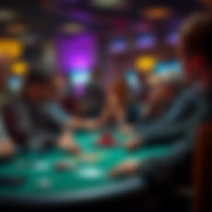 A group of friends enjoying online poker with chat features