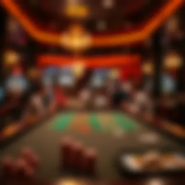 A well-lit gaming table featuring exciting online games and bonuses