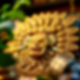 Intricate Aztec symbols and artifacts