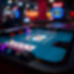 Close-up of a digital blackjack interface