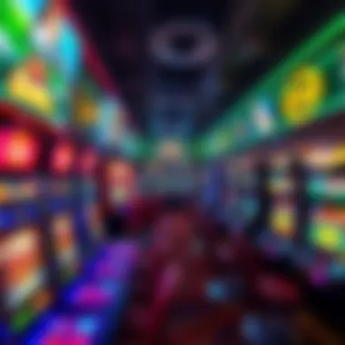 Interior Gaming Floor Showcasing Diverse Gaming Options Interior gaming floor showcasing diverse gaming options