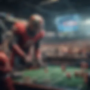 The Role of Technology in Fantasy Sports Betting A futuristic depiction of technology influencing fantasy sports betting