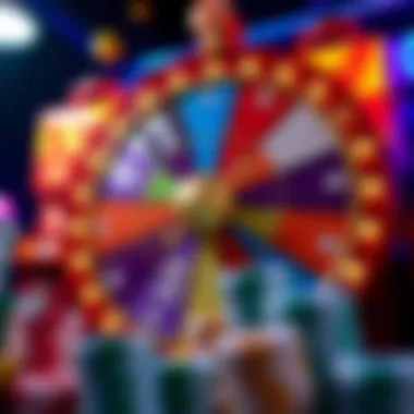 Unlocking Free Bonuses at LuckyLand Slots Illustration of a bonus wheel for LuckyLand Slots