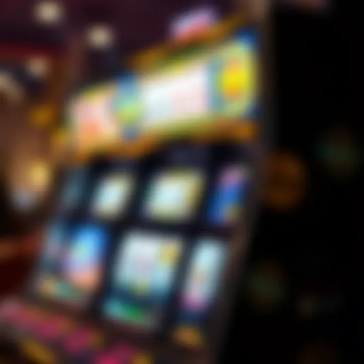 Detailed illustration of video poker machine interface