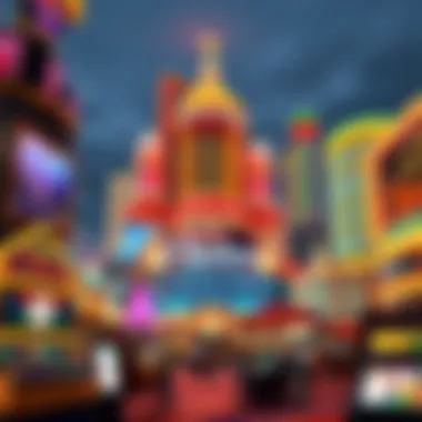 Evolution of Casino Design A historical timeline graphic depicting the evolution of casino design