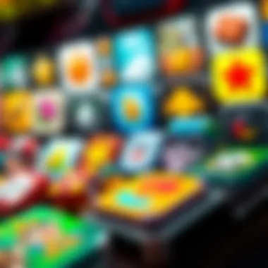 Diverse game app icons representing various genres