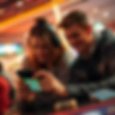 A user engaging with a money-earning game app