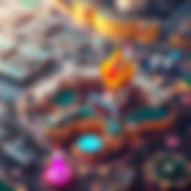 Aerial view of a casino complex showcasing its architectural design