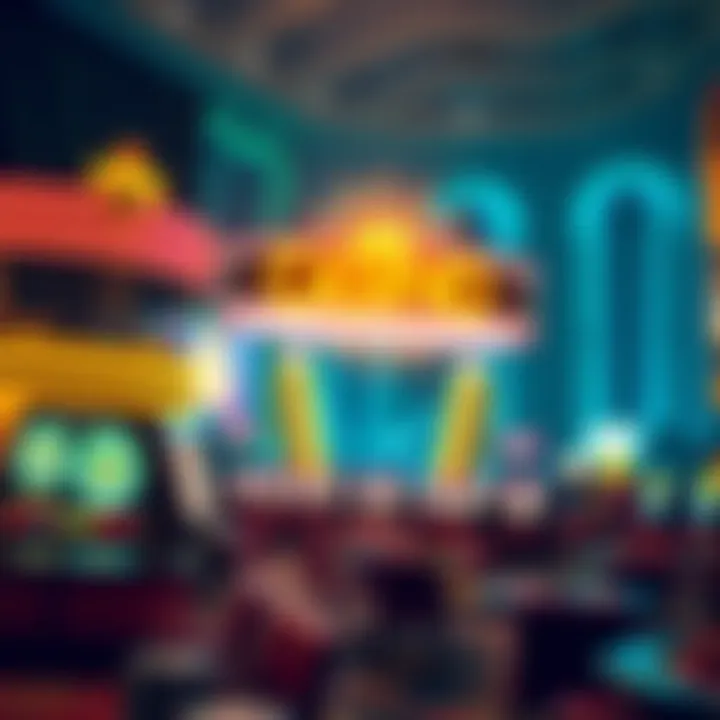 Illustration depicting the economic impact of casinos on local communities