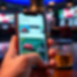 A visual representation of mobile betting applications on a smartphone