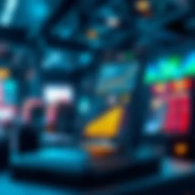 An abstract graphic representing technology in mobile betting