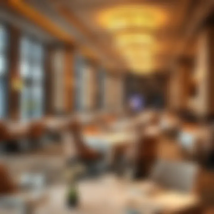 Elegant Dining Area Near Mohegan Sun Elegant dining area in a hotel near Mohegan Sun