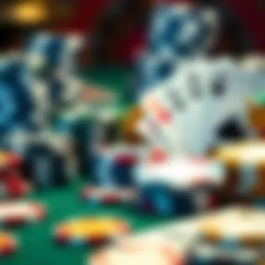 The Thrill of Casino Chips and Cards A close-up of casino chips and cards