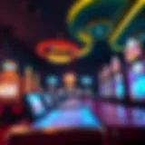 Virtual Gaming Experience Virtual gaming environment showcasing popular online casino games