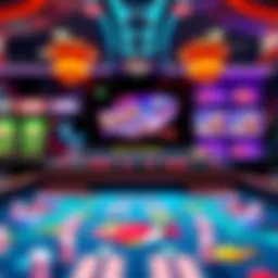 An engaging fish table game interface showcasing vibrant visuals and interactive gameplay.