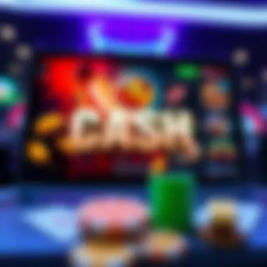 A thrilling online gaming interface showcasing cash rewards