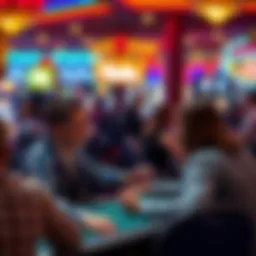 Dynamic interaction of casino players at Rivers Casino