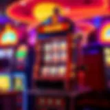 The Glamour of Rock and Roll Slot Machines A vibrant rock and roll slot machine illuminated by colorful lights