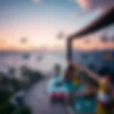 Luxurious Casino Resort with Ocean View Luxurious casino resort overlooking the Caribbean Sea