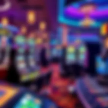 Diverse Gaming Options on the Casino Floor Vibrant gaming floor with diverse gaming options