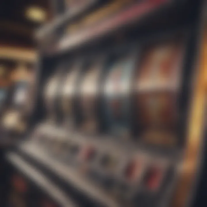 Close-up of a popular slot machine at Foxwoods