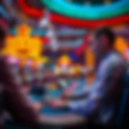 Dynamic gameplay of a live dealer at a Vegas casino
