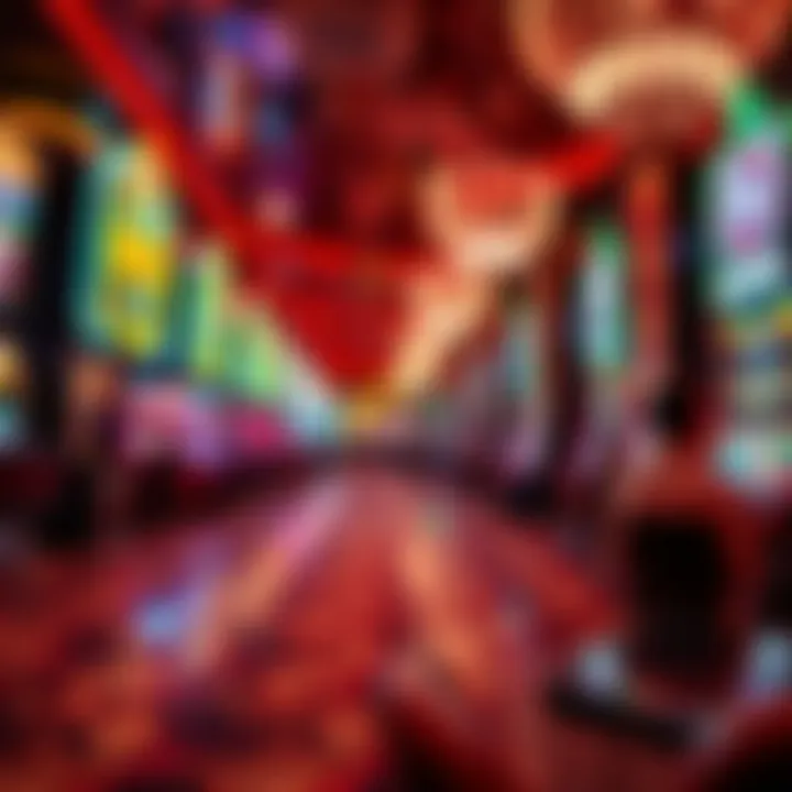 Vibrant Casino Floor Ambiance Immersive atmosphere of a Vegas casino floor