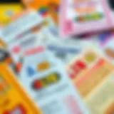 Diversity of Indian Lottery Tickets A vibrant representation of various lottery tickets showcasing the diversity in Indian lotteries