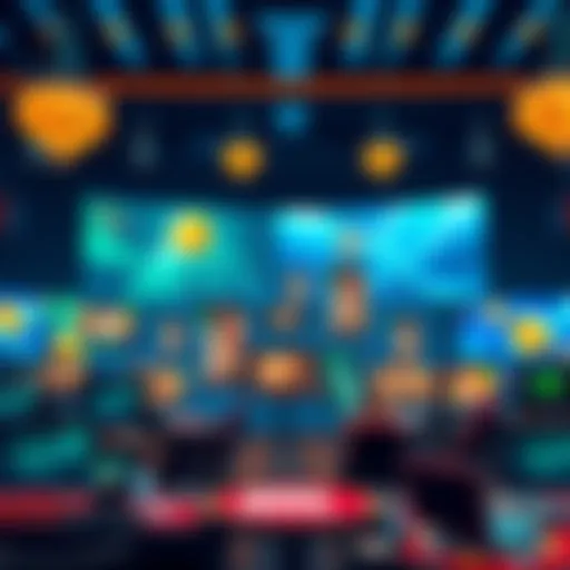 Diverse Online Gambling Platforms A digital landscape showcasing various online gambling platforms and their interfaces.