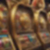 Detailed view of the Triple Gold slot machine showcasing its vibrant graphics