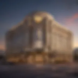 Elegant exterior of the MGM Grand Maryland showcasing its grand architecture