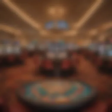 Gaming Floor at MGM Grand Maryland Luxurious gaming floor filled with vibrant slot machines and gaming tables